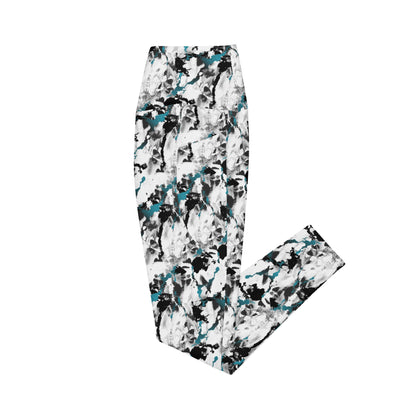 Abstract Aura High-Waisted Crossover Pocket Leggings