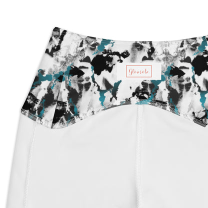 Abstract Aura High-Waisted Crossover Pocket Leggings