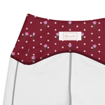 Floral Polka Harmony Crossover Pocket Leggings