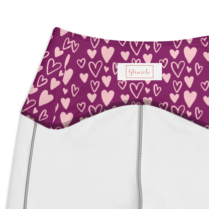 Lavender Love Pulse Crossover Pocket Leggings