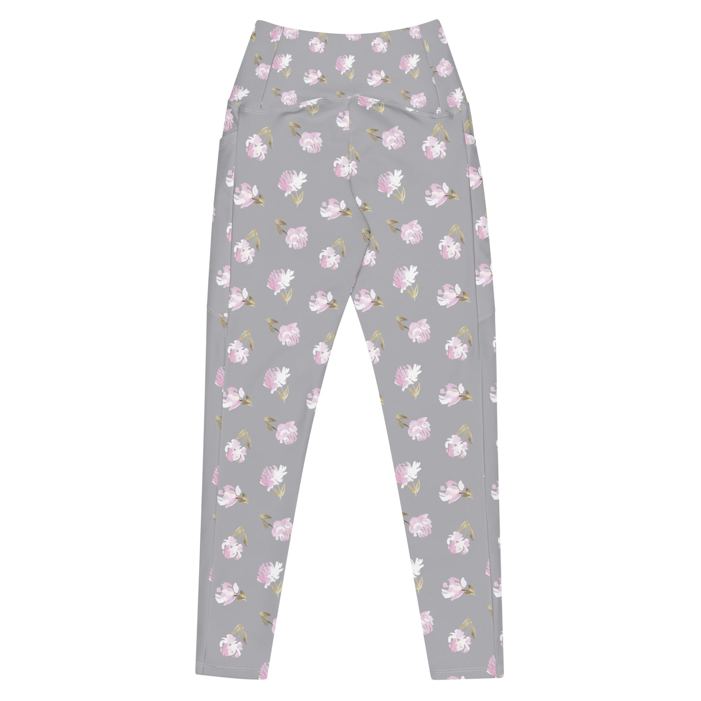 Lavender Bloom High-Waisted Pocket Leggings