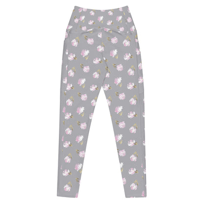 Lavender Bloom High-Waisted Pocket Leggings