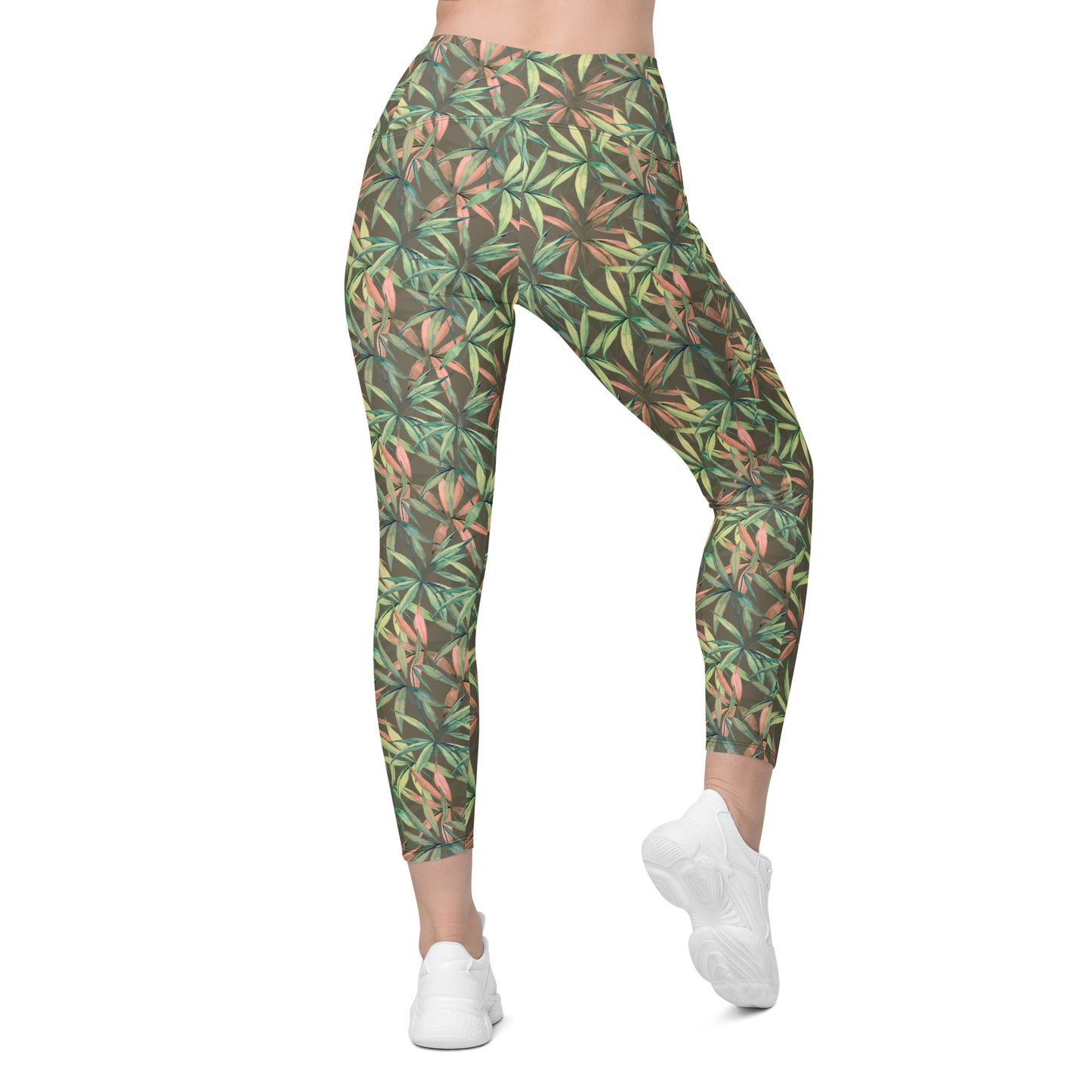 Ebony Leaflet Contour Pocket Leggings