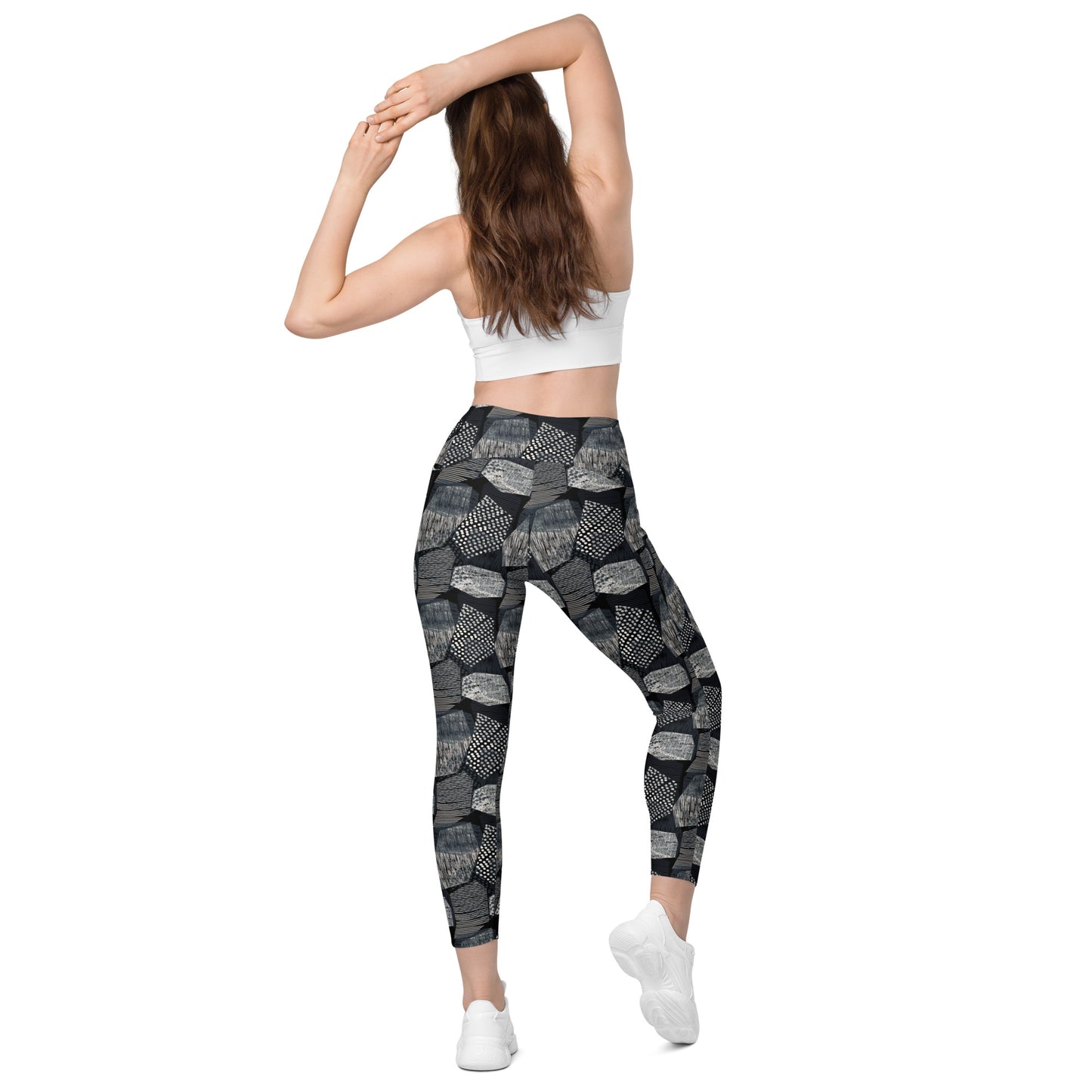 Verdant Vein High-Waisted Pocket Leggings