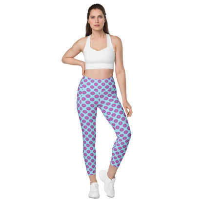 Purple Floral Dream High-Waisted Pocket Leggings