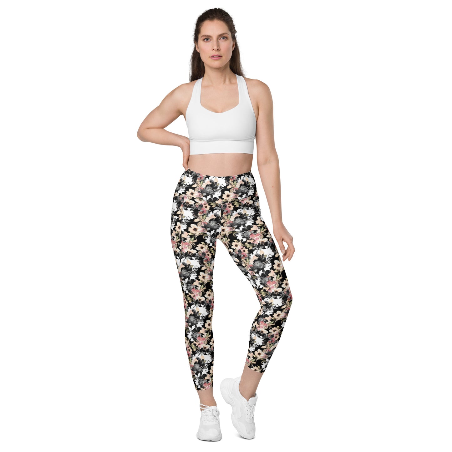 Whimsical Garden High-Waisted Pocket Leggings