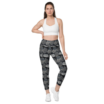 Verdant Vein High-Waisted Pocket Leggings