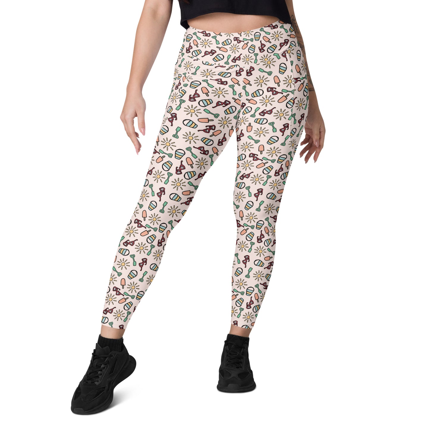 Pink Paradise High-Waisted Pocket Leggings