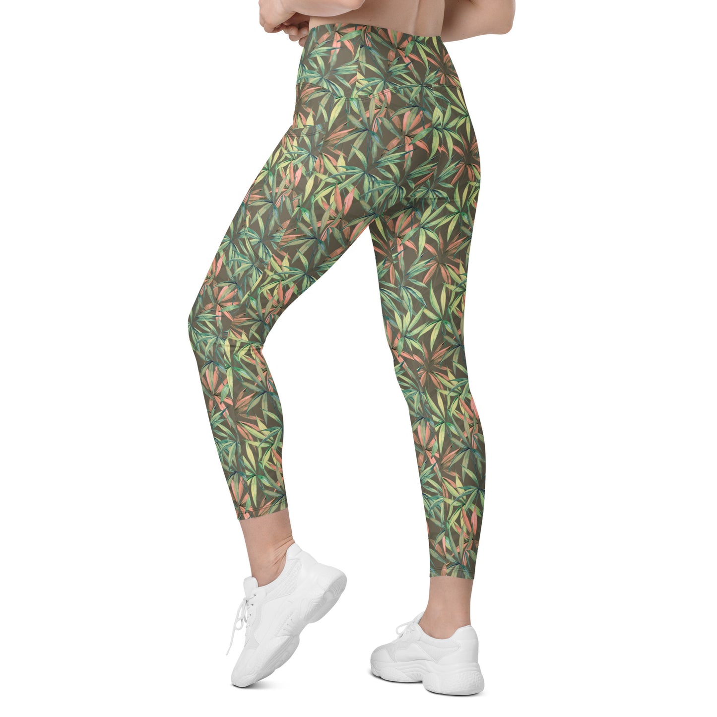 Ebony Leaflet Contour Pocket Leggings