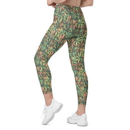 Ebony Leaflet Contour Pocket Leggings