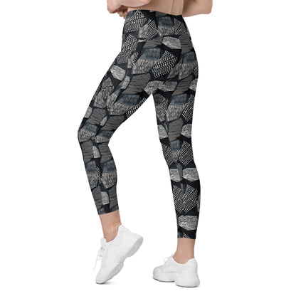 Verdant Vein High-Waisted Pocket Leggings