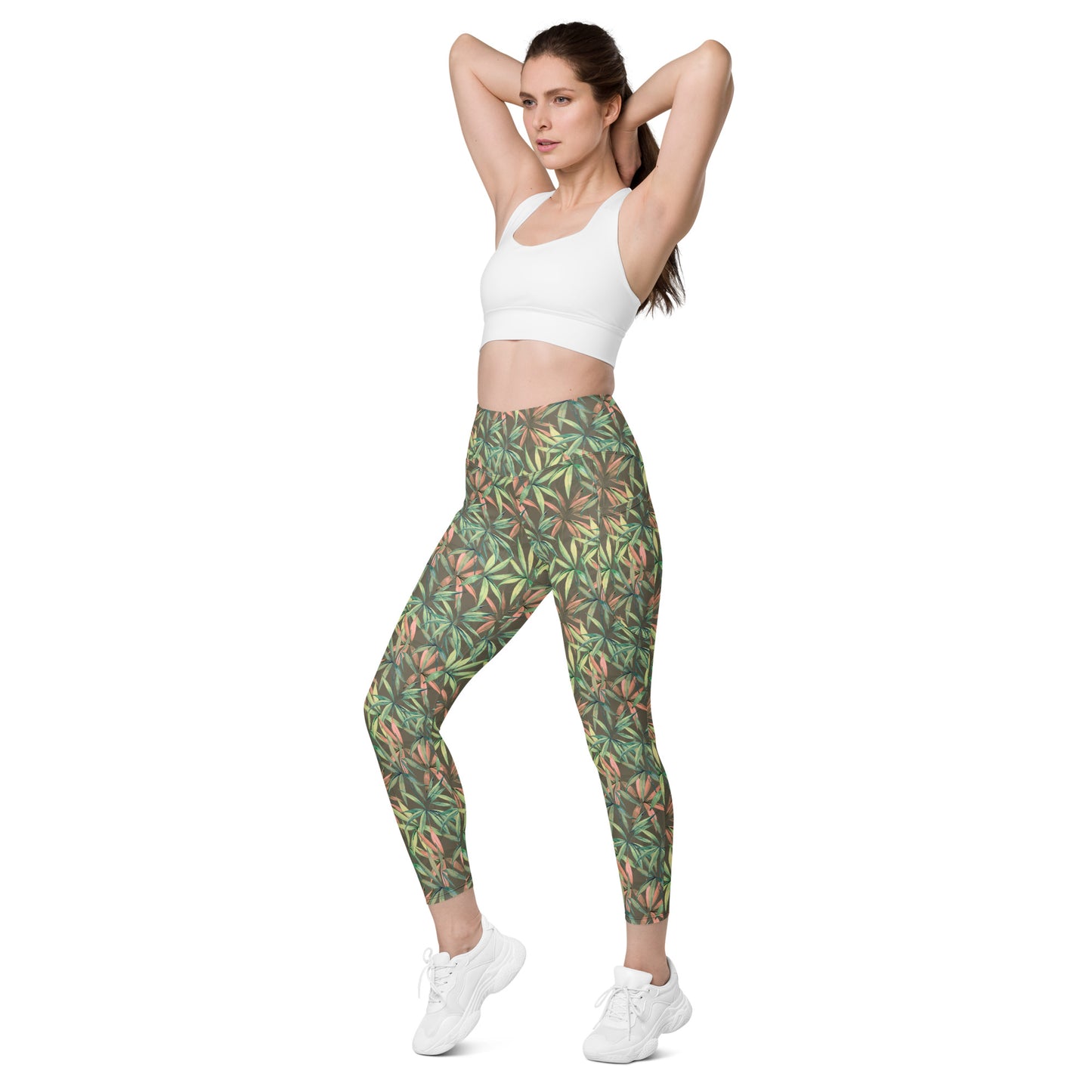 Ebony Leaflet Contour Pocket Leggings