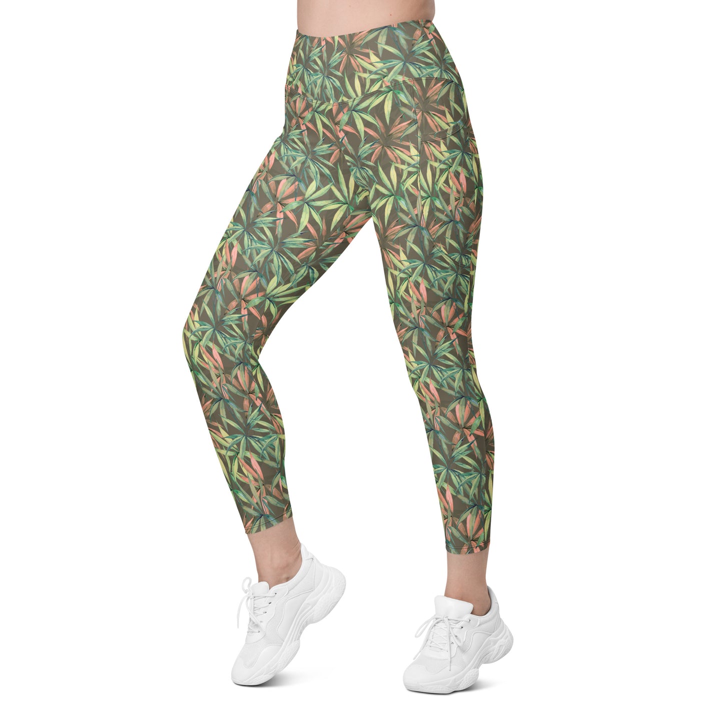 Ebony Leaflet Contour Pocket Leggings