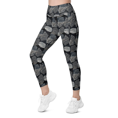 Verdant Vein High-Waisted Pocket Leggings