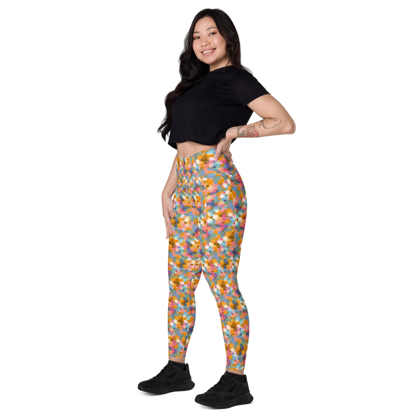 Color Carousel High-Waisted Pocket Leggings