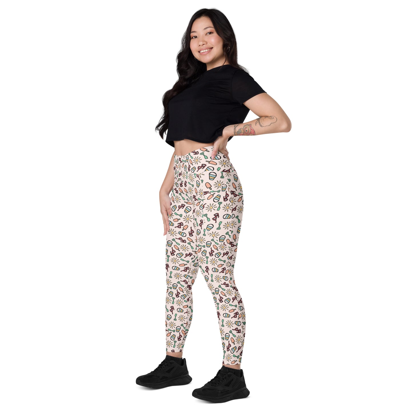 Pink Paradise High-Waisted Pocket Leggings