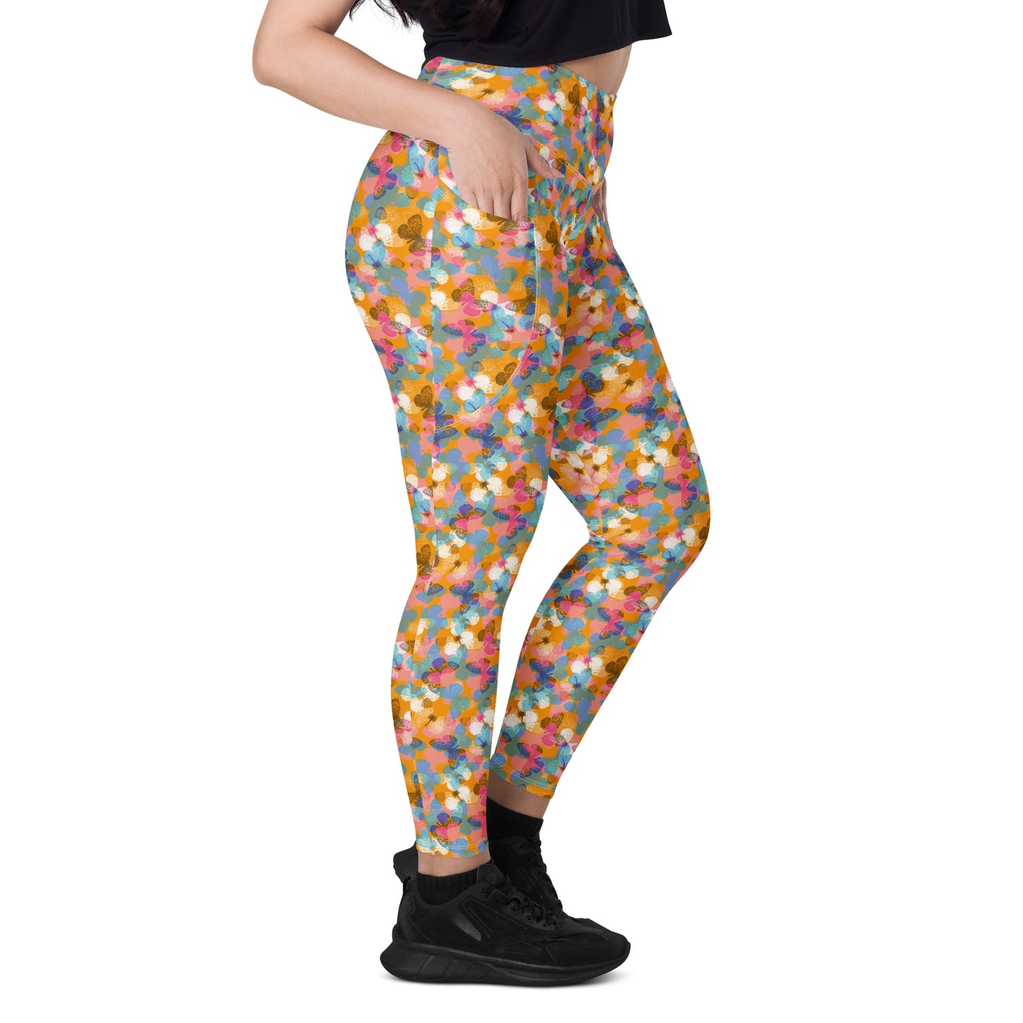 Color Carousel High-Waisted Pocket Leggings