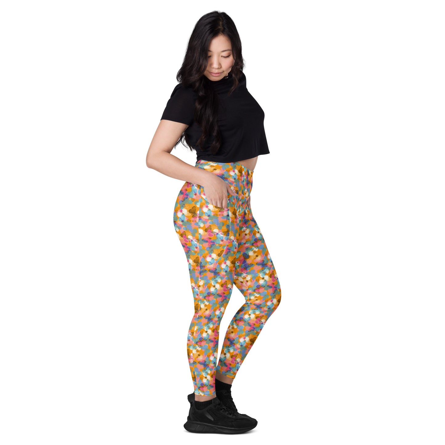 Color Carousel High-Waisted Pocket Leggings