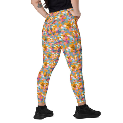 Color Carousel High-Waisted Pocket Leggings