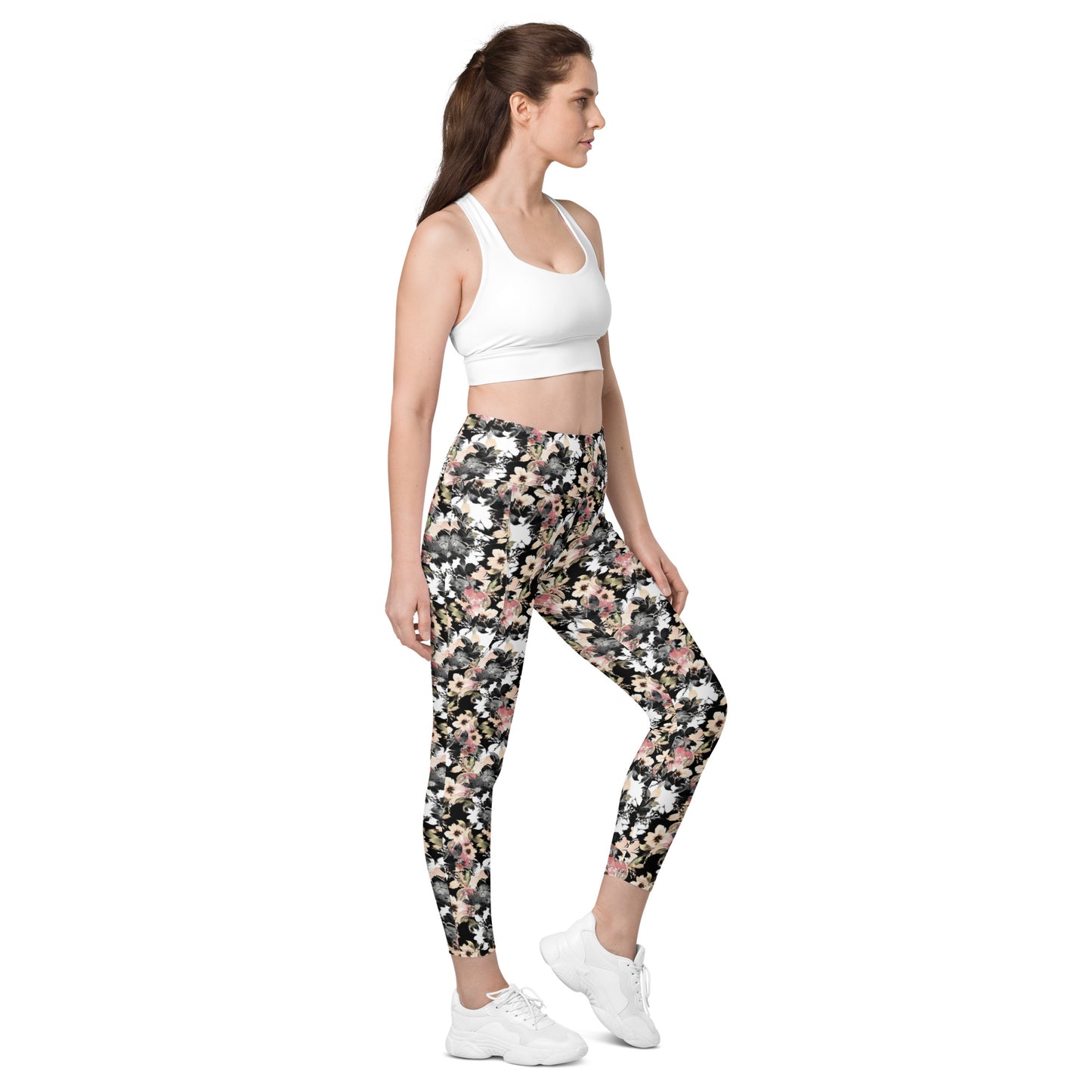 Whimsical Garden High-Waisted Pocket Leggings