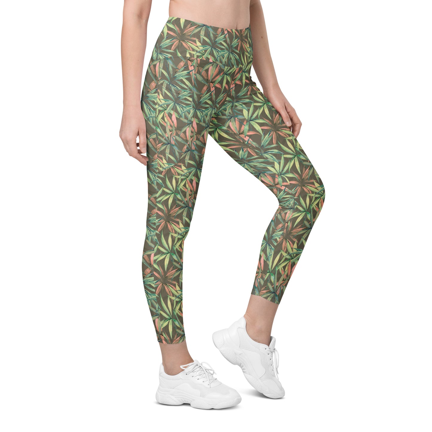 Ebony Leaflet Contour Pocket Leggings