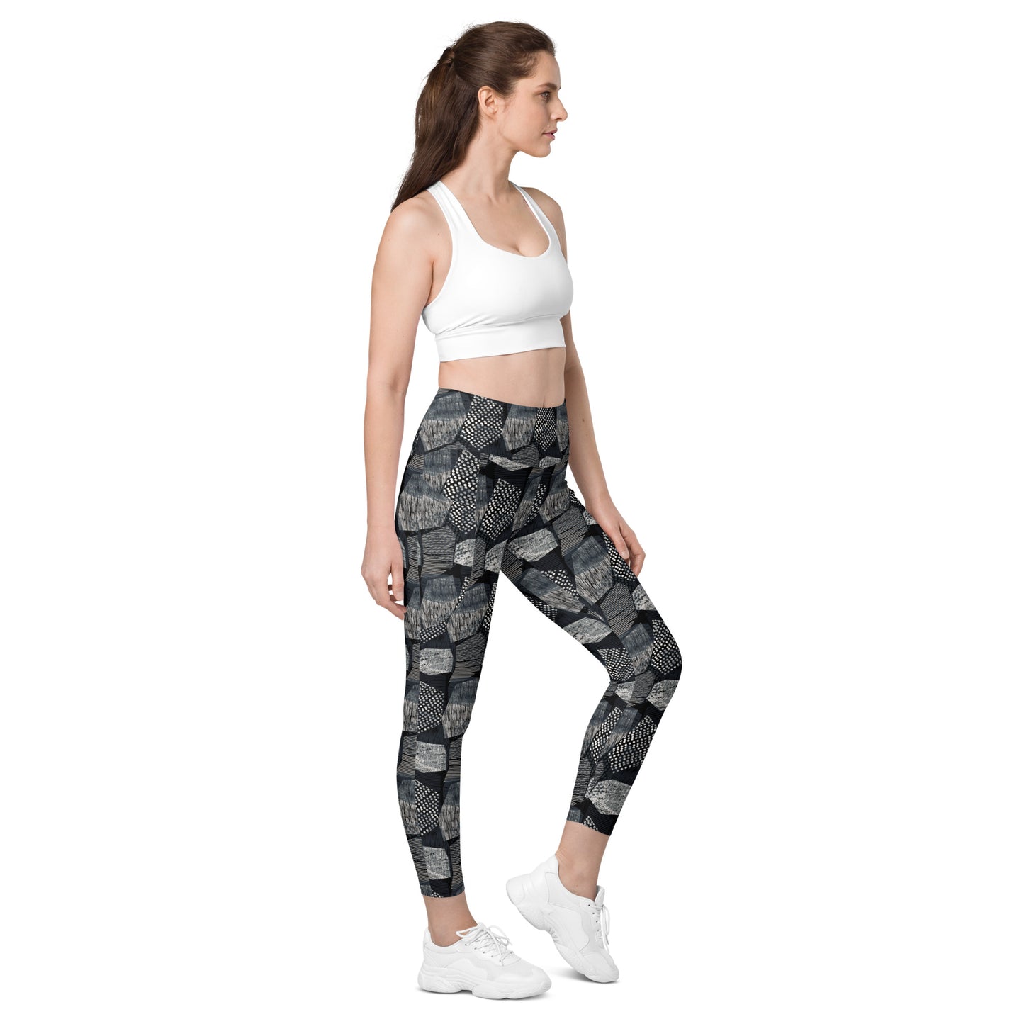 Verdant Vein High-Waisted Pocket Leggings