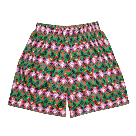 Patchwork Paradise Mesh Shorts