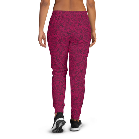 Burgundy Chic Women's Recycled Joggers