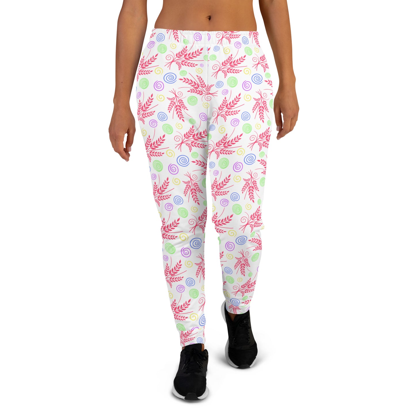Recycled Women's White Patterned Joggers