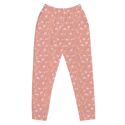 Pink Leaf Patterned Women's Joggers