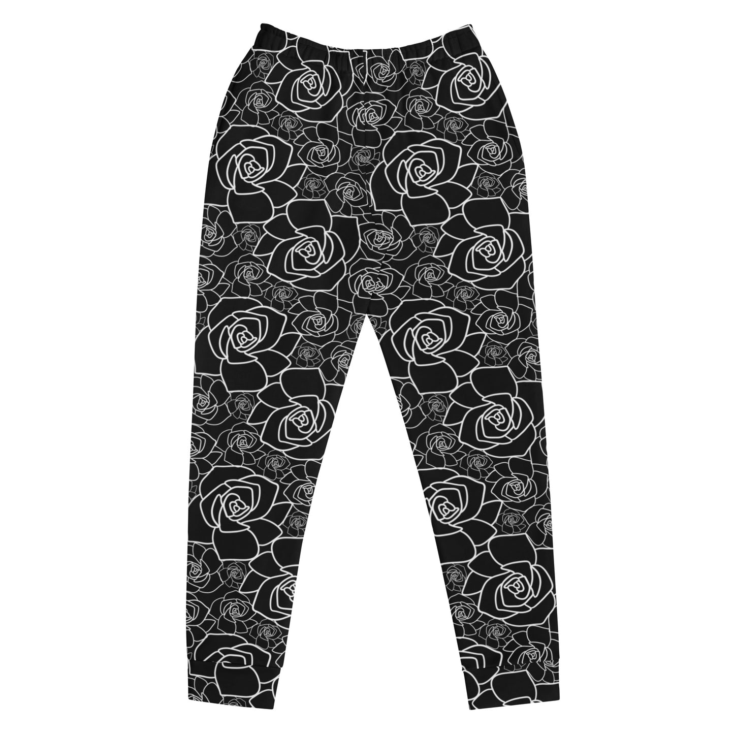 Exotic Black Floral Women's Joggers