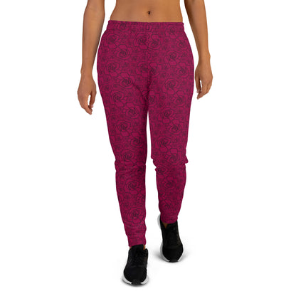 Burgundy Chic Women's Recycled Joggers