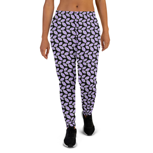 Black & Purple Splatter Women's Joggers