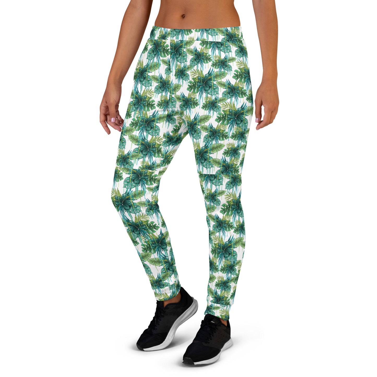 Green Floral Fable Women's Joggers