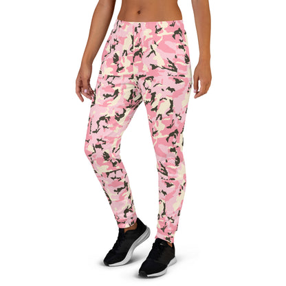 Pink Camo Pattern Women's Joggers