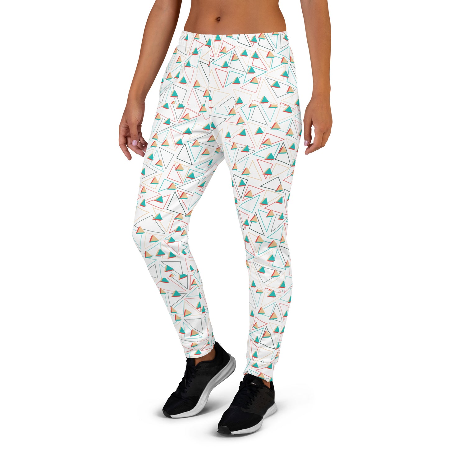 3D Triangles Pattern Recycled Women's Joggers