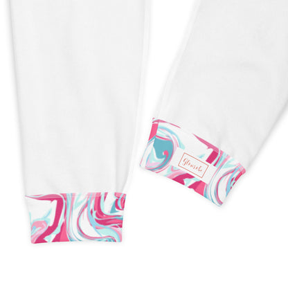 Pink Marble Print Recycled Women's Joggers