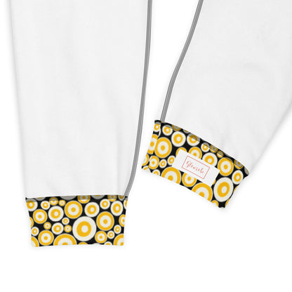 Women's Yellow Printed Joggers