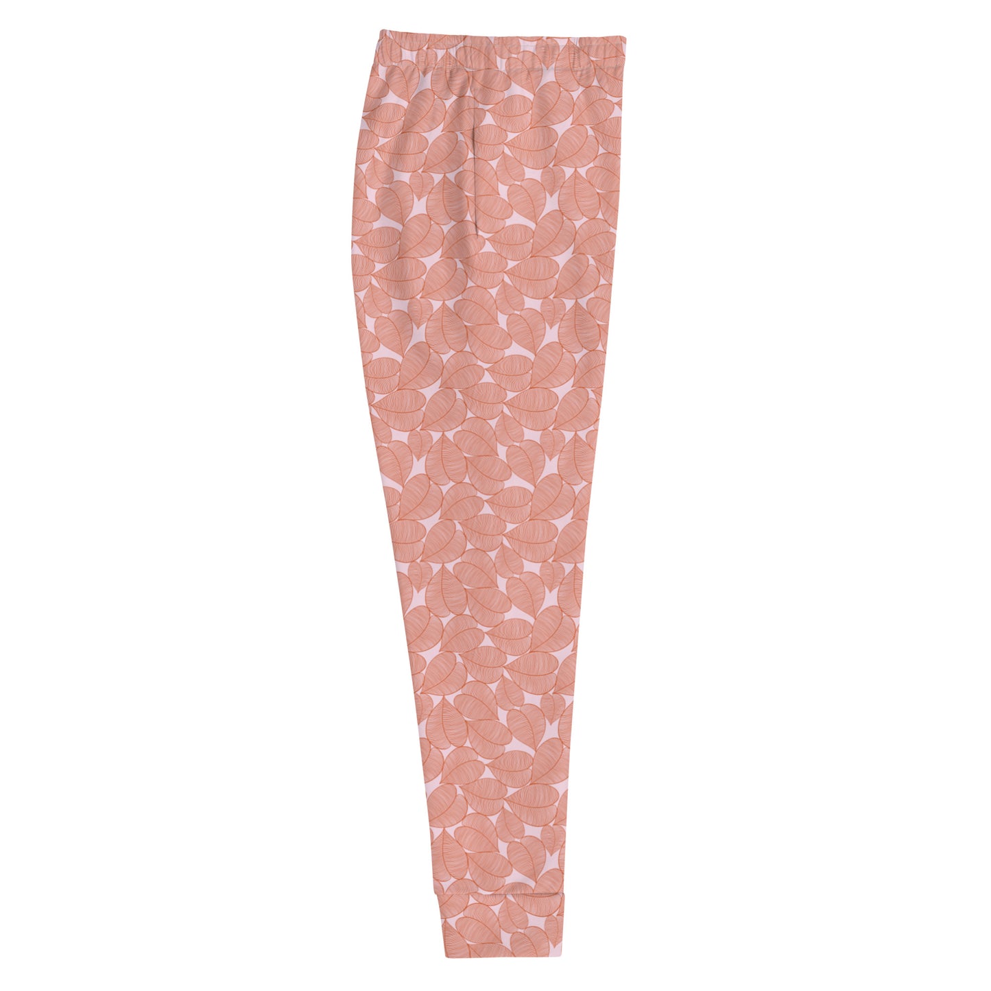 Pink Leaf Patterned Women's Joggers