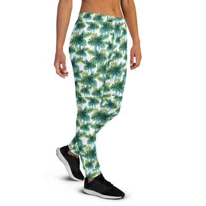 Green Floral Fable Women's Joggers