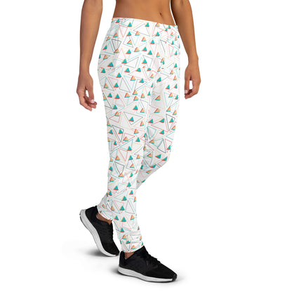 3D Triangles Pattern Recycled Women's Joggers