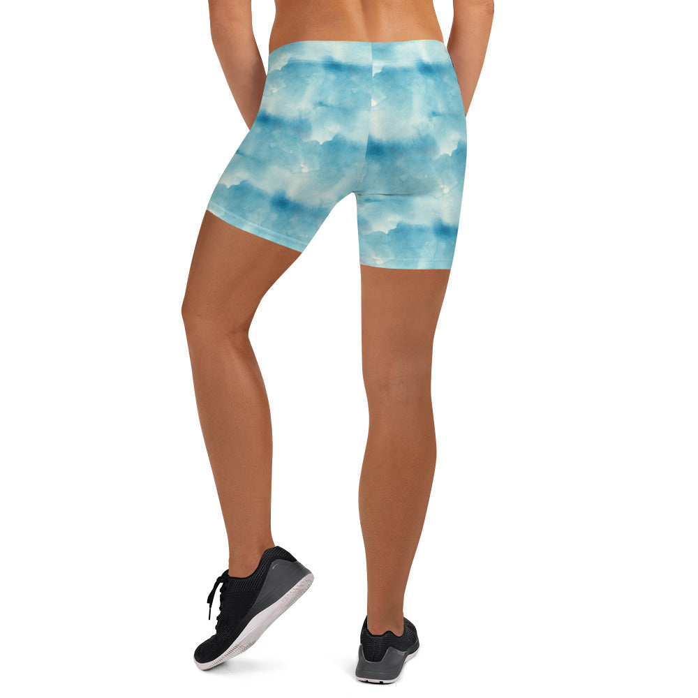 Skyline Whispers Printed Mid-Rise Shorts