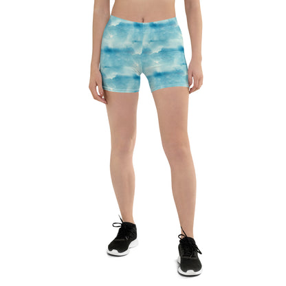 Skyline Whispers Printed Mid-Rise Shorts