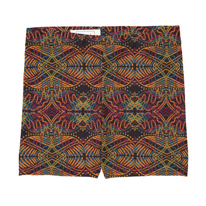 Painted Canvas Mid-Rise Shorts