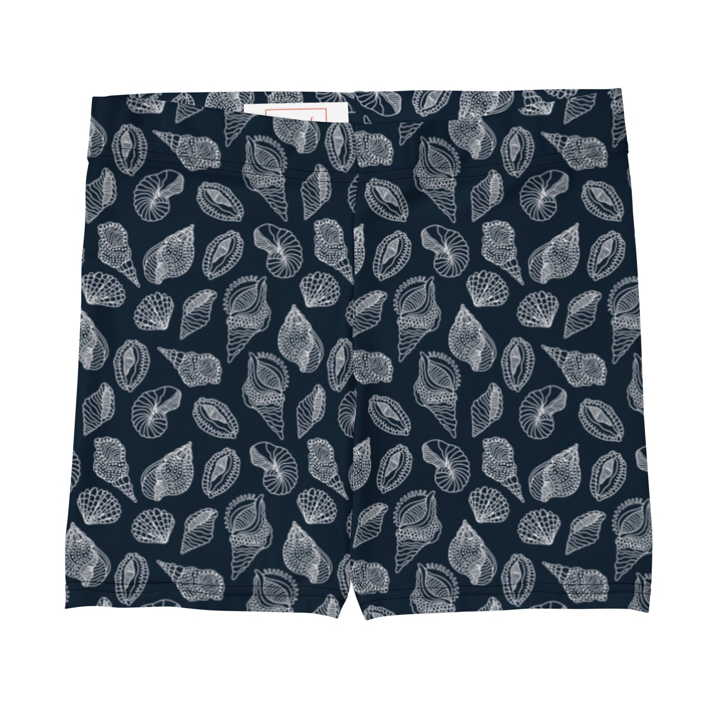 Midnight Seashell Mid-Rise Shorts