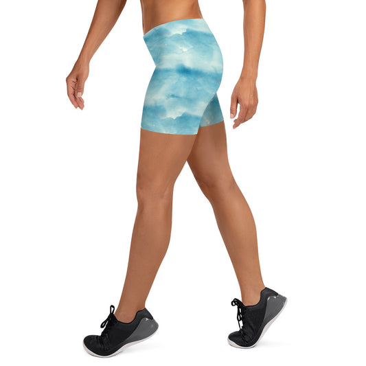 Skyline Whispers Printed Mid-Rise Shorts
