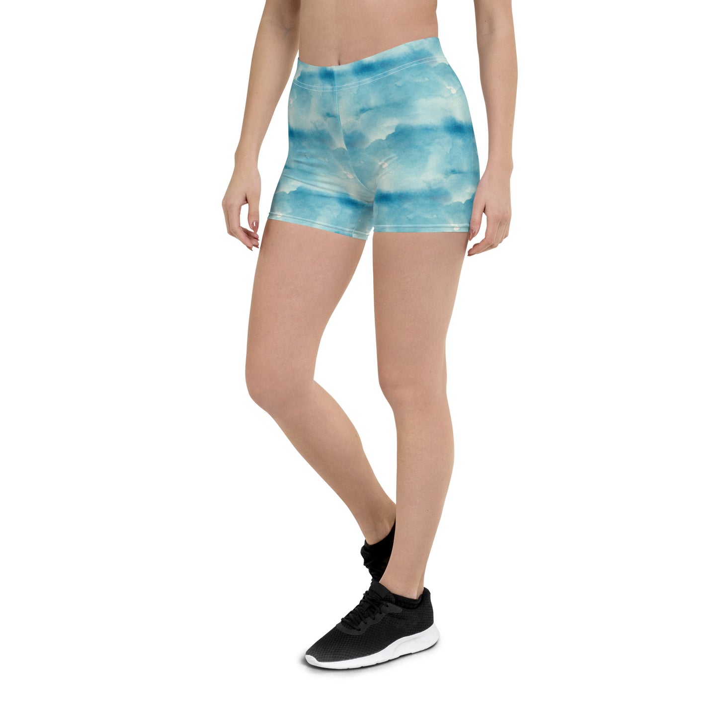 Skyline Whispers Printed Mid-Rise Shorts