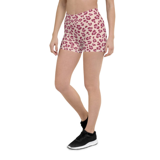 Pink Prowess Leopard Shorts