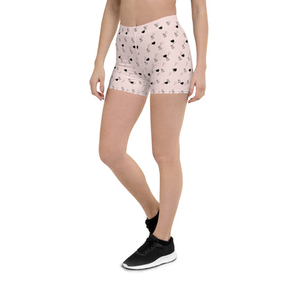 Rosy Affection Mid-Rise Shorts