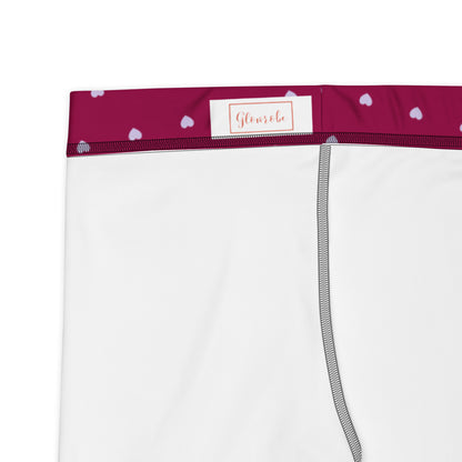 Burgundy Bliss Heartbeat Mid-Rise Shorts